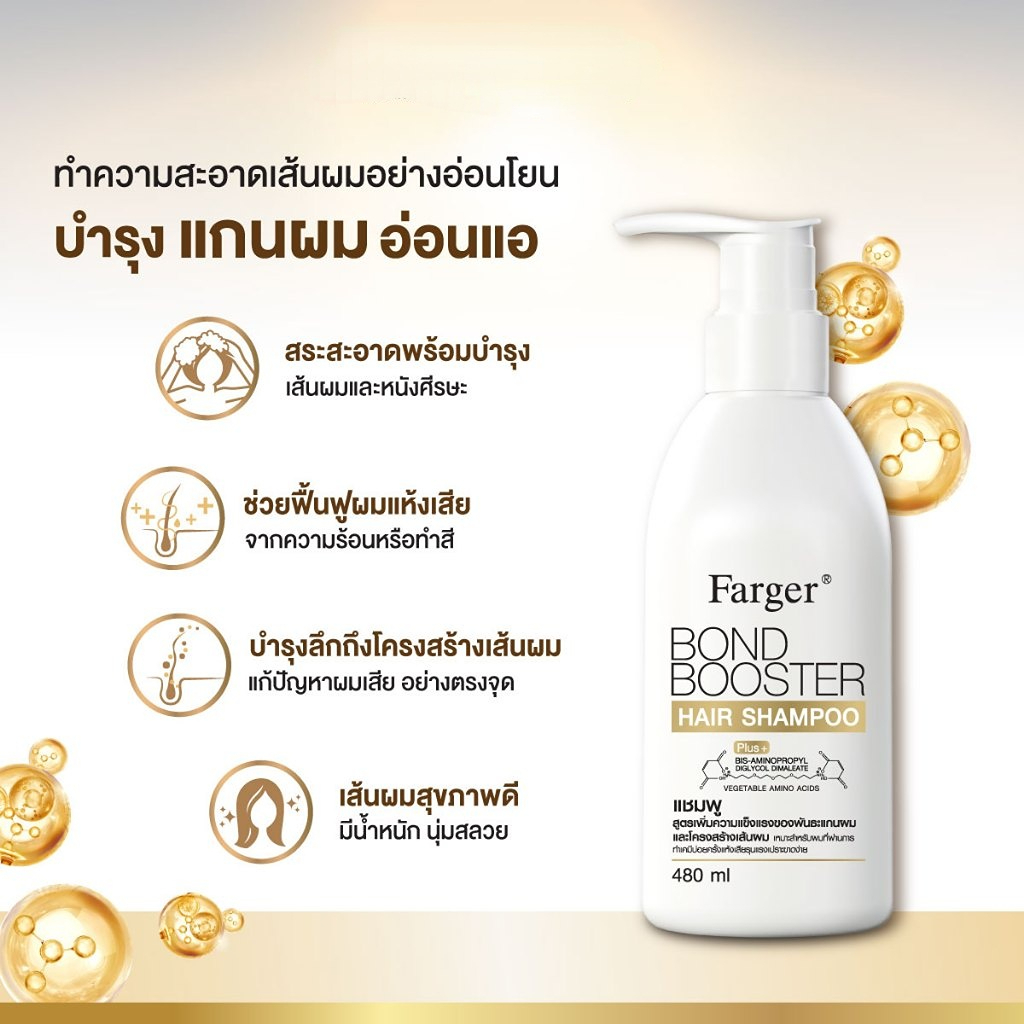 แชมพู Farger 480 มล. ฟื้นฟูผมแห้งเสีย