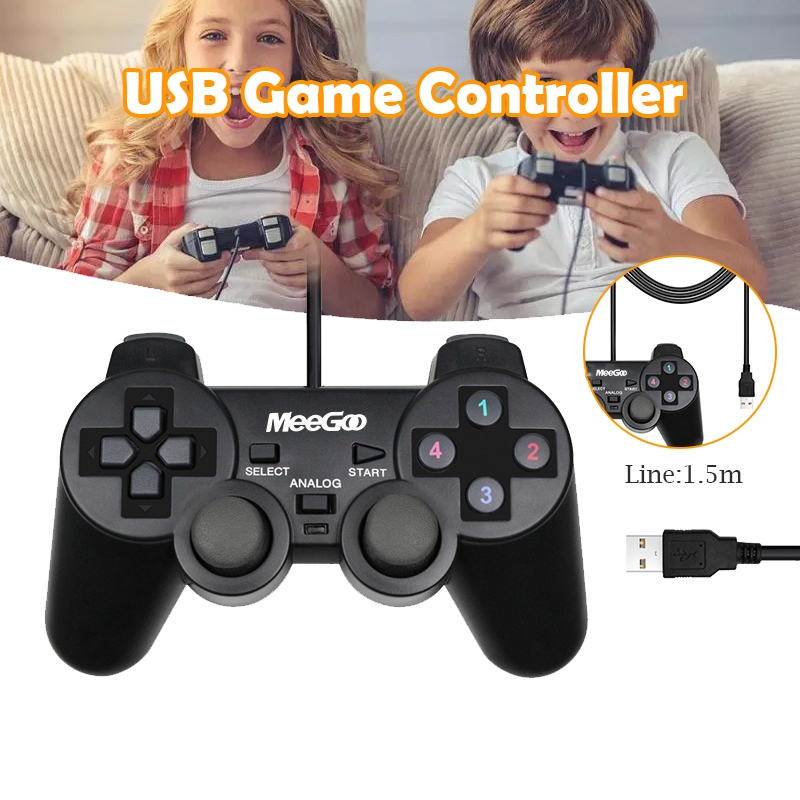 MeeGoo จอยสติ๊กเกมแบบมีสาย USB Joy stick จอยเกมส์ คอนโทรลเลอร์ For PC/Windows
