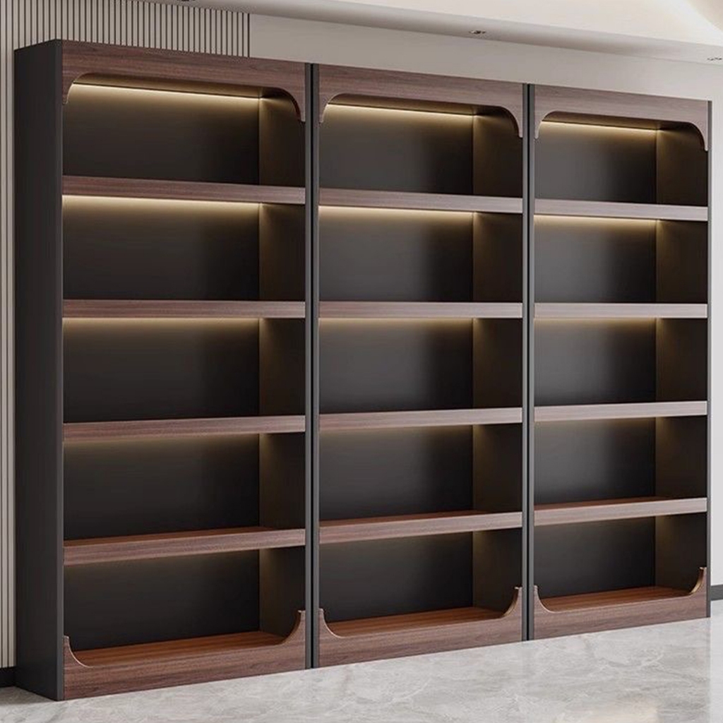 ตู้โชว์ Display Cabinet ตู้โชว์ไวน์ พร้อมระบบไฟ LED 80/100/120CM*30CM*220CM