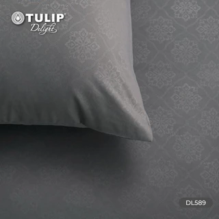 TULIP รุ่นTULIP Delight สีพื้นอัดลาย DL589 มีลายนูนเบาๆ บนเนื้อผ้าสัมผัสได้ ชุดเครื่องนอน ผ้าปูที่นอน ผ้าห่มนวม