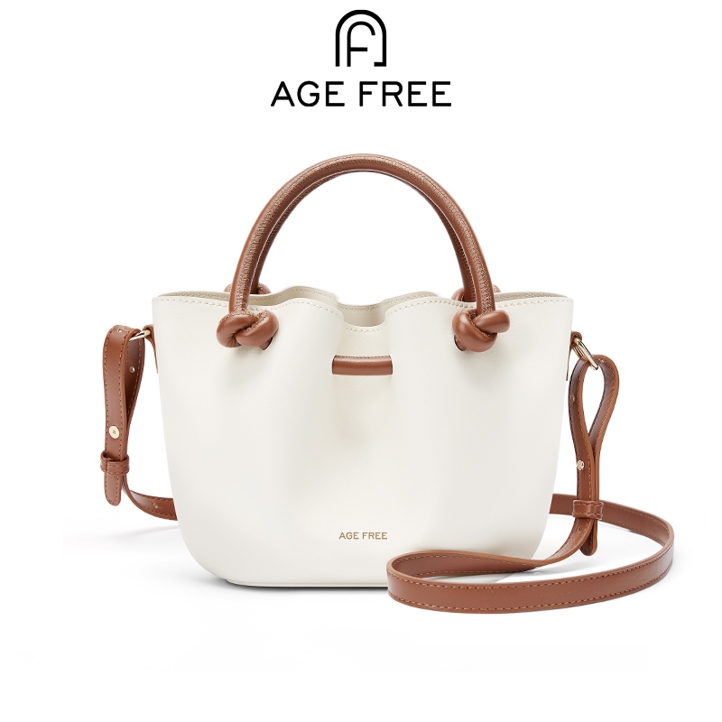 AGE FREE Bond bag กระเป๋าถือ กระเป๋าหนังนิ่มแฟชั่นทรงเปล สายหนังยาว สะพายไหล่ครอสบอดี้ได้