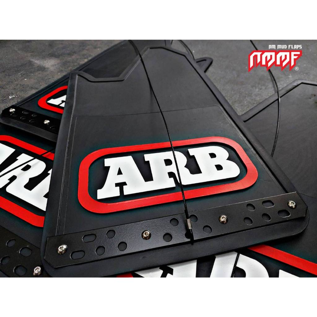 บังโคลนรถยนต์ ลายอักษร ARB เพลทรั้งดำ