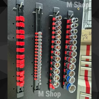 ที่เก็บลูกบล็อก รางใส่ลูกบล็อก มี 3 ขนาด 1/2" 3/8" 1/4"