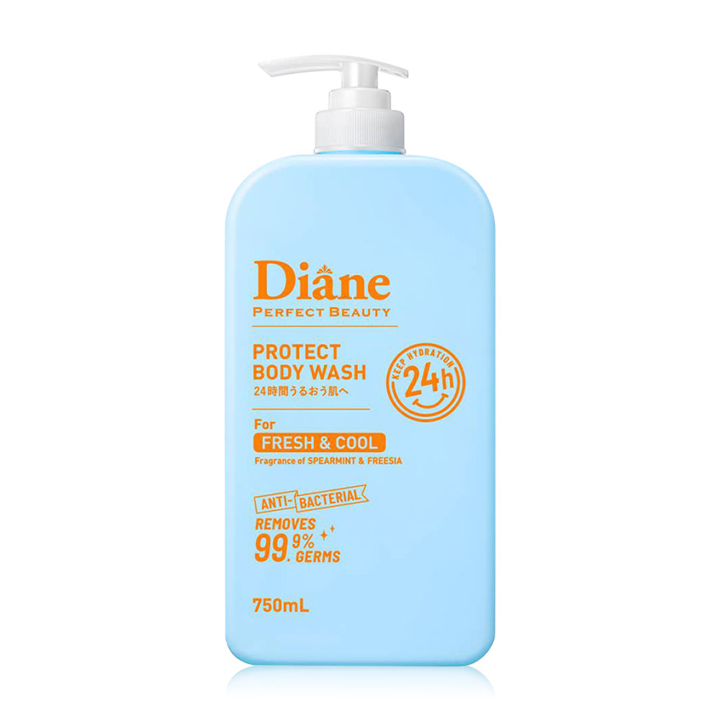 Moist Diane Protect Body Wash Fresh & Cool 750ml. มอยส์ ไดแอน ครีมอาบน้ำสูตรเย็น กลิ่นสเปียร์มินท์
