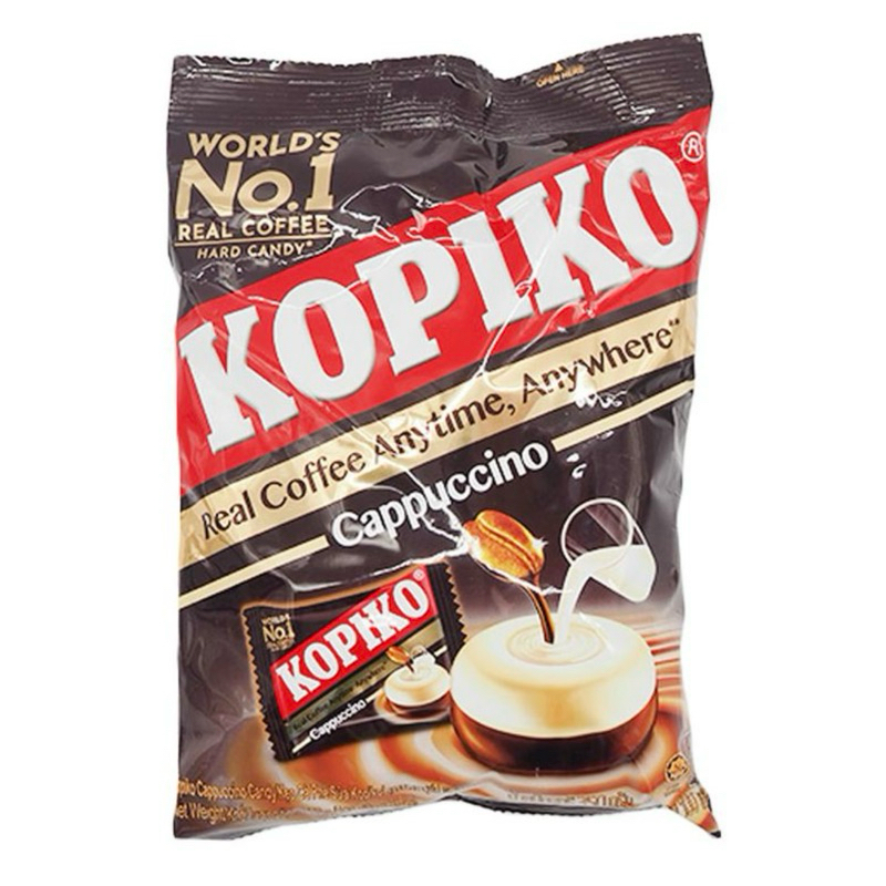 Kopiko โกปิโก้ ลูกอม รสคาปูชิโน่ 100เม็ด ลูกอมกาแฟ ลูกอม