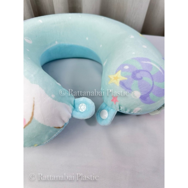 Moshi Moshi หมอนรองคอ (ถอดซักได้) ลาย Cinnamoroll ลิขสิทธิ์แท้