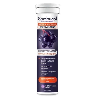 Sambucol Black Elderberry Immune Defence Effervescent 15 เม็ดฟู่