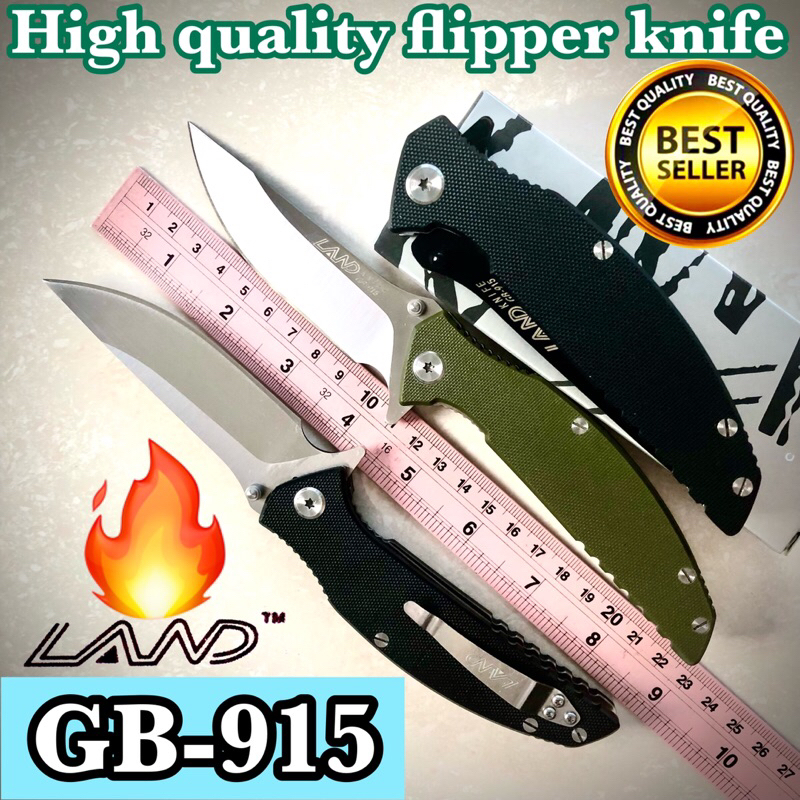 High quality flipper knife Land GB-915 for collection and use camping 🏕️