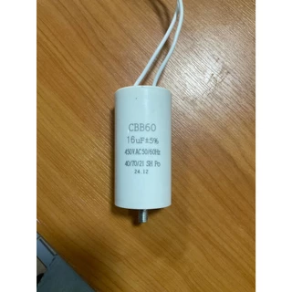 คาปาซิเตอร์ CAPACITOR CBB60 16uF 450VAC 50/60Hz สำหรับใช้กับมอเตอร์ประตูรีโมท BSM AC 370W