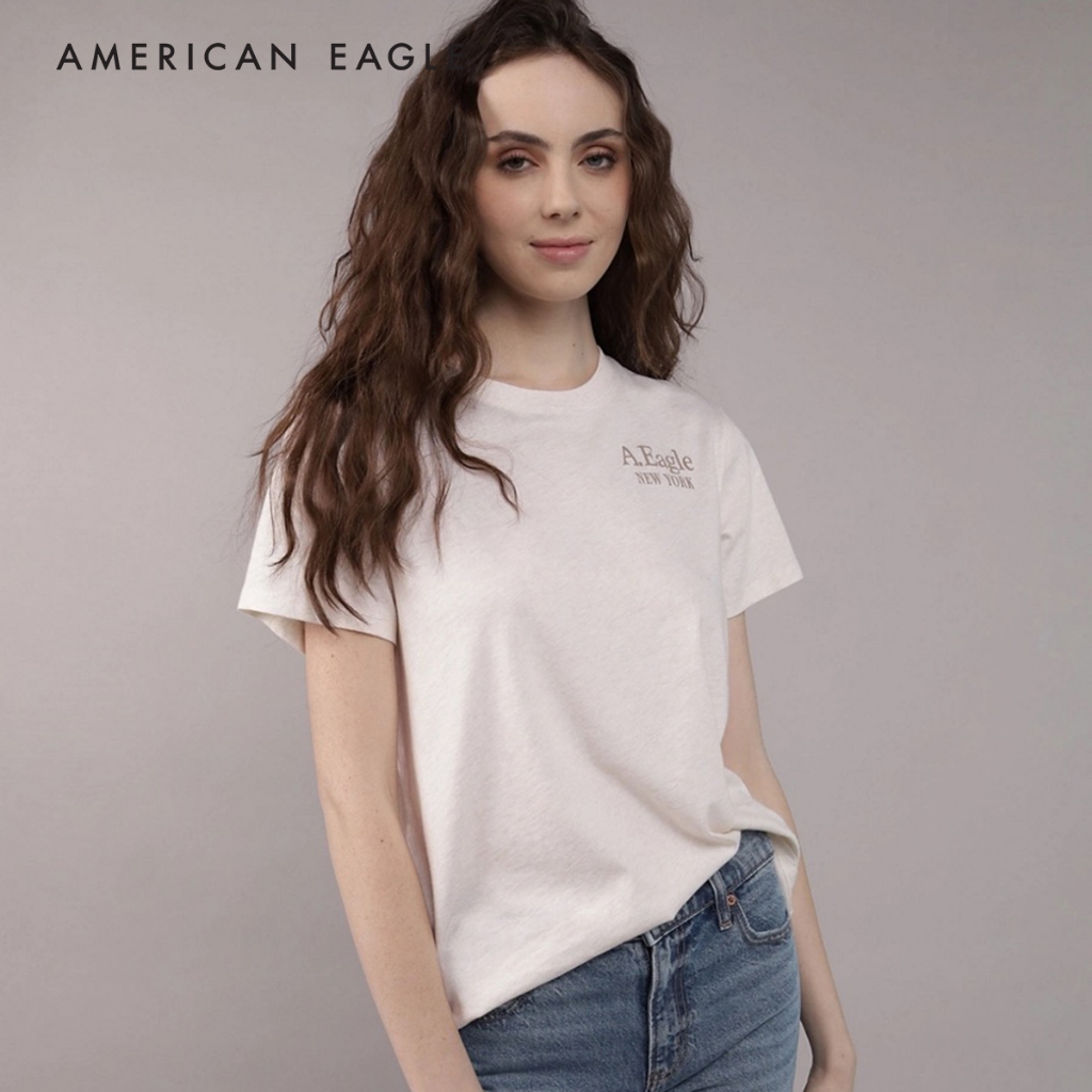 American Eagle Branded Graphic T-Shirt เสื้อยืด ผู้หญิง กราฟฟิค (EWTS 037-9931-221)