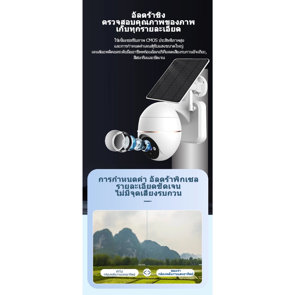 🔥【PHILIPS WiFi】กล้องวงจรปิดโซล่าเซลล์ 360° ภาพสีกลางคืน 📱ควบคุมผ่านแอปได้ทุกที่ + แบตเตอรี่พลังงานต่ำ ✅ รับประกัน 3 ปี1