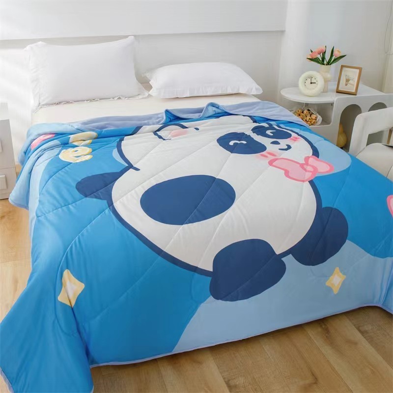 ผ้าห่มไหมนม ลายการ์ตูน ขนาด 7 ฟุต เนื้อผ้าเนียนนุ่ม ห่มอุ่นสบาย soft and comfortable