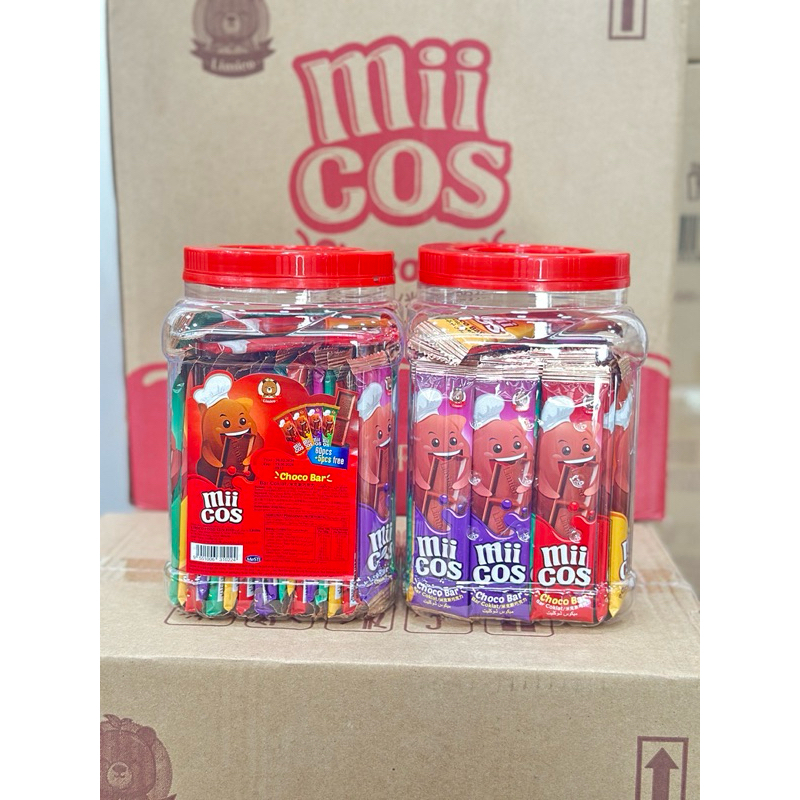 ช็อกโกแลต ช็อกโกบาร์ (mii cos) 1 กระปุก บรรจุ 65 ชิ้น