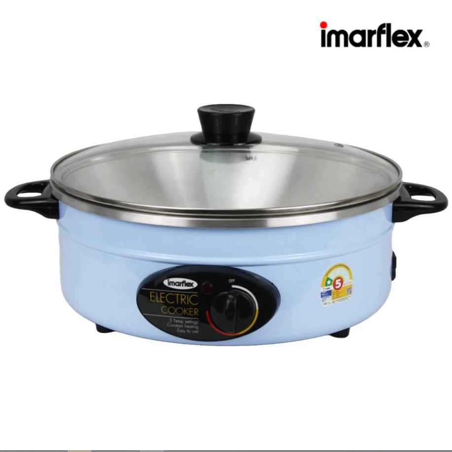 Imarflex รุ่นMP-20กระทะไฟฟ้าอลูมิเนียมฝาแก้วขนาด3ลิตร รุ่น MP-20