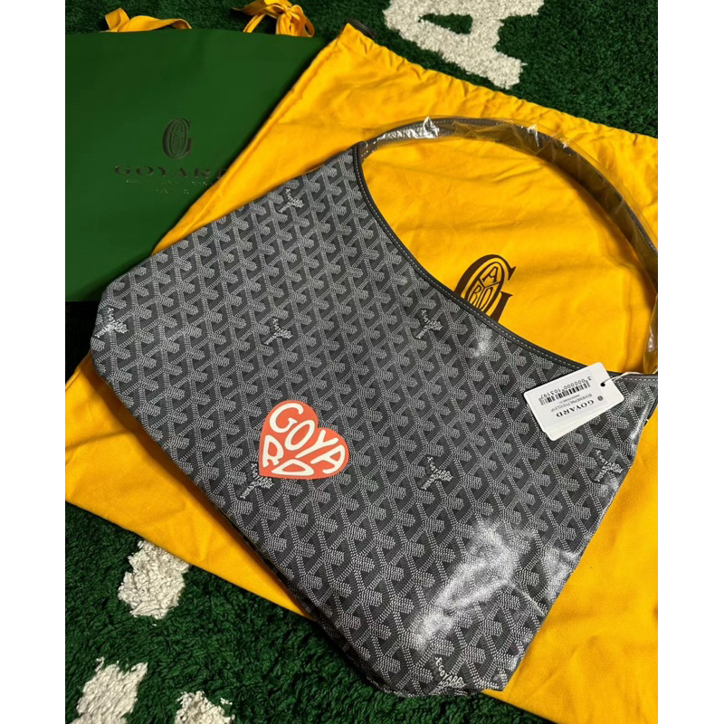 🔥  100% แบรนด์ใหม่แท้ GOYARD Bohème Hobo ผ้าใบ / หนังวัสดุกระเป๋าสะพายเดี่ยว ✨