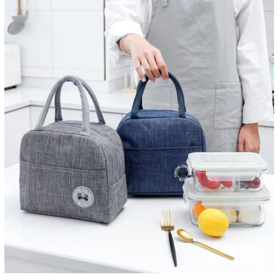สำหรับแจกเท่านั้น กระเป๋าเก็บอุณภูมิ ร้อน-เย็น lunch bag กระเป๋าเก็บความร้อน กันน้ำ ปิกนิก