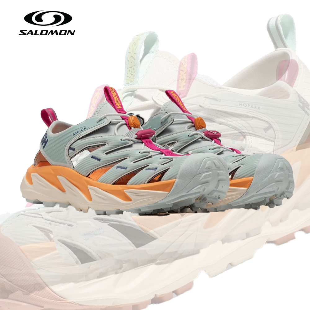 HOKA ONE ONE Hopara OG Green / Blue orange Unisex รองเท้าแตะ ของแท้100%