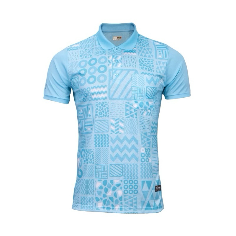 [EG6201] เสื้อโปโลชายเบสิคมีกระเป๋าเสื้อ EGO SPORT สีฟ้า ใส่สบาย