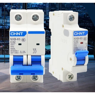 CHINT เบรกเกอร์ AC NXB-63 เซอร์กิตเบรกเกอร์ Circuit Breaker เบรกเกอร์ ลูกย่อย เบรกเกอร์ตัดไฟ แบบเกาะราง 1P 2P 3P 4P