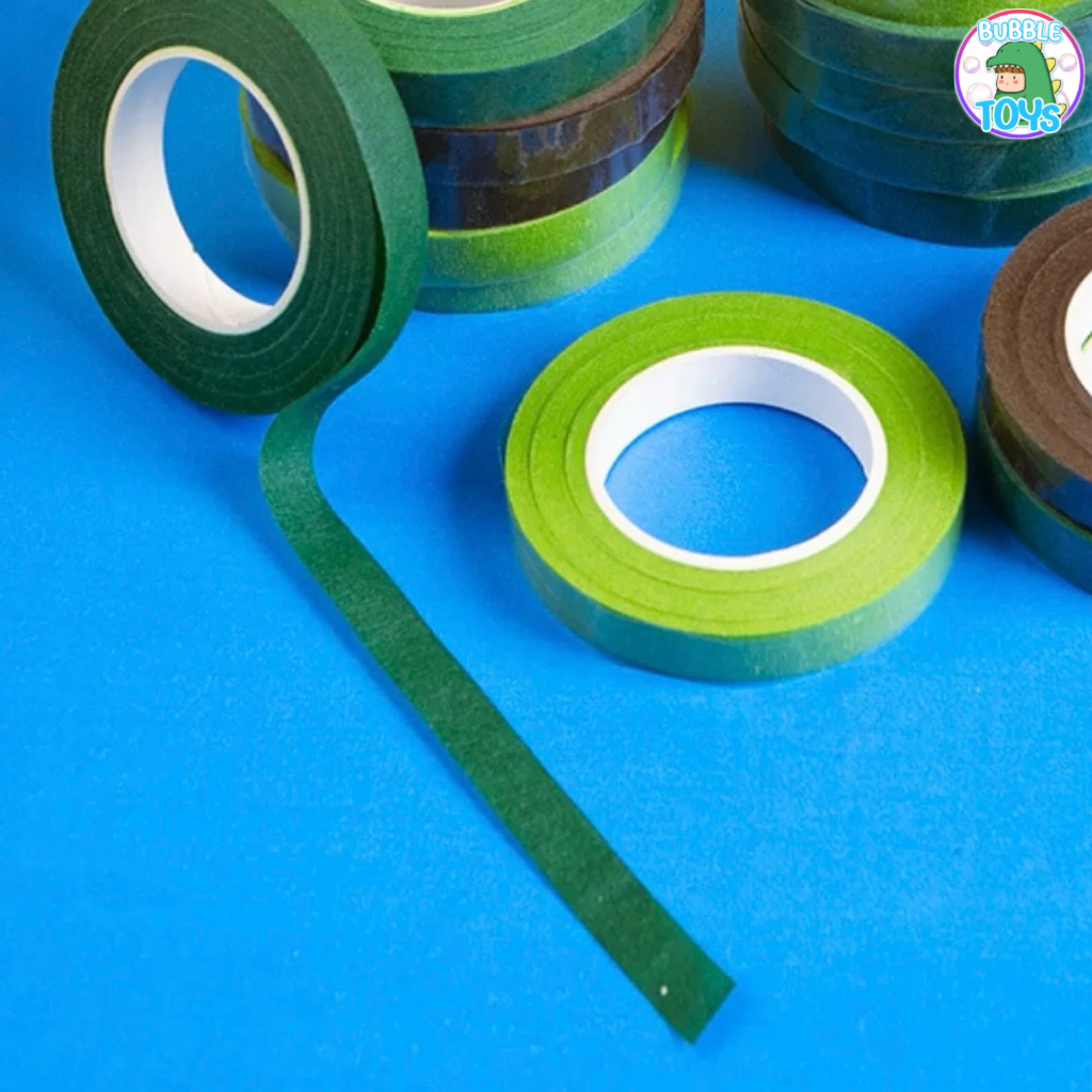 (พร้อมส่ง🇹🇭) ฟลอร่าเทป เทปพันก้าน ดอกไม้ งานฝีมือ DIY Flora Tape 27m ก้านลวดดอกไม้ เทปดอกไม้ประดิษฐ์ - รูปที่ 6