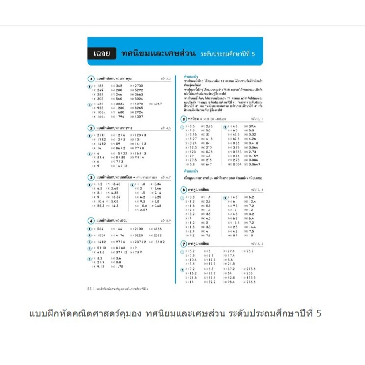 หนังสือแบบฝึกหัดคุมอง KUMON ลิขสิทธิ์แท้ เศษส่วน ป.6