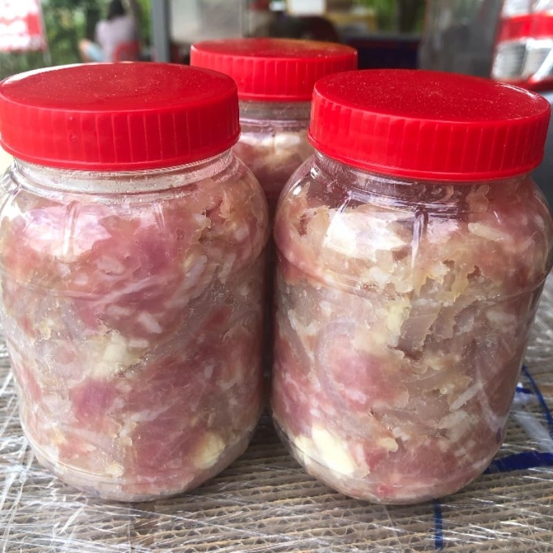 แหนมหมูใส่หนัง สูตรอีสาน ปลอดภัยไร้สารทุกชนิด กระปุก 1กิโลกรัม