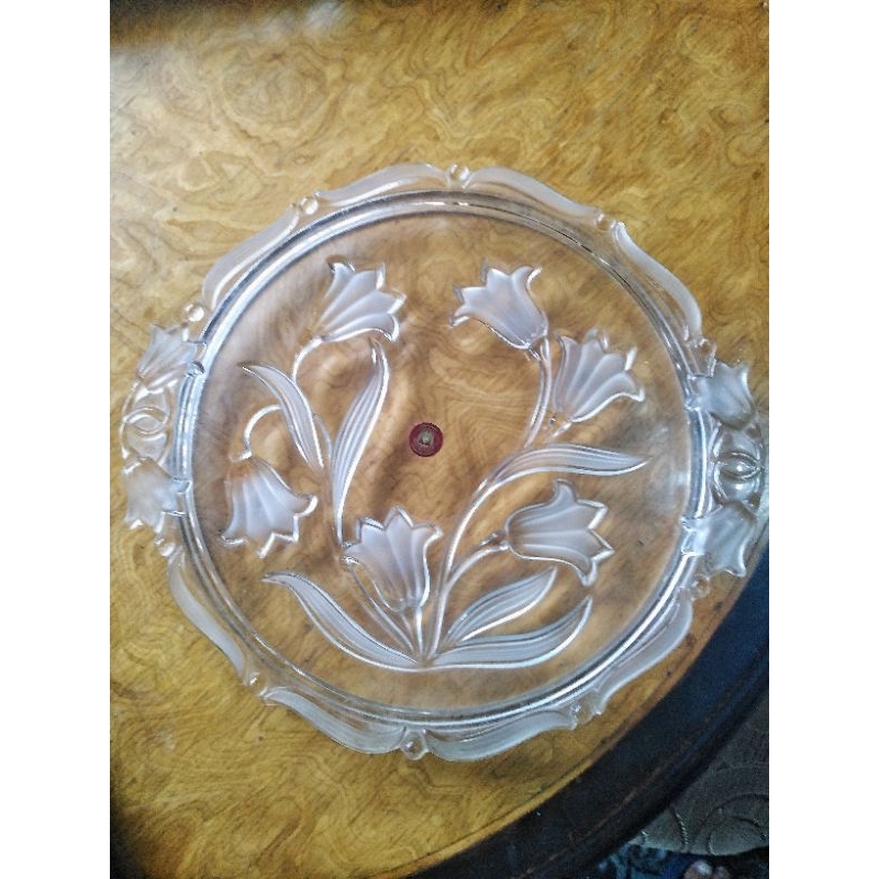 จาน13นิ้ว คริสตัลเยอรมัน original walther glass