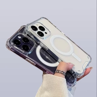 เคสใส เคสชาร์จไร้สาย(กันมุม)สำหรับรุ่น IPHONE - 11 11promax 12 12pro 12promax 13 13pro 13promax 14 14plus 14pro 14promax