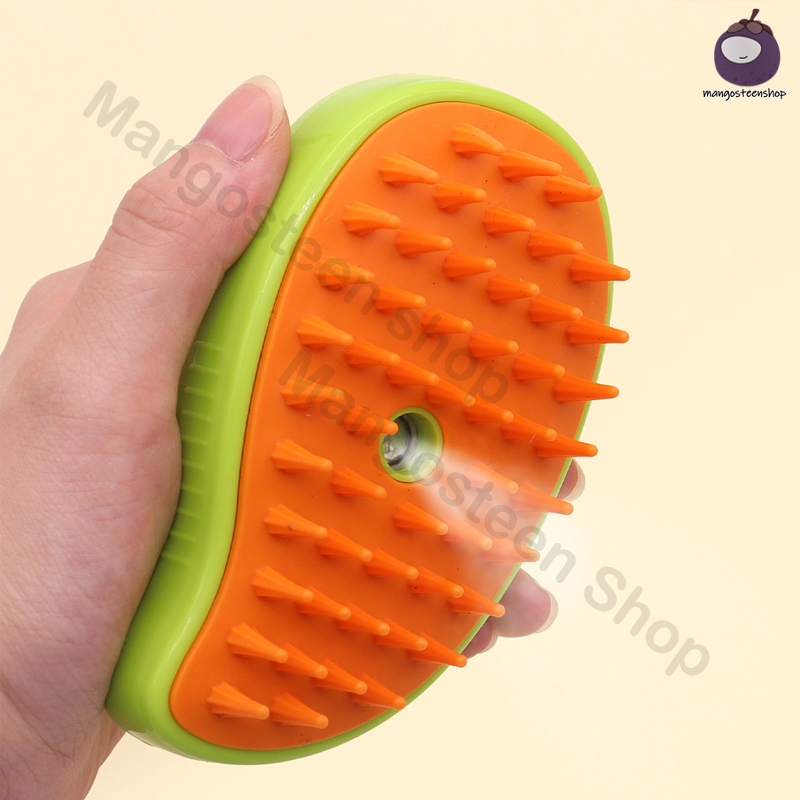 🐱สเปรย์ไฟฟ้า หวีกําจัดขนSteam Dog Brush Cat Hair Brush สุนัข Triple Pet Grooming Steamy Supplies - รูปที่ 2