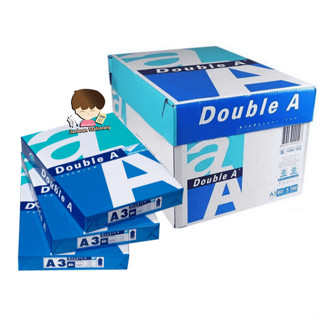 กระดาษถ่ายเอกสาร A3   80 แกรม Double A (1รีม/500 แผ่น)