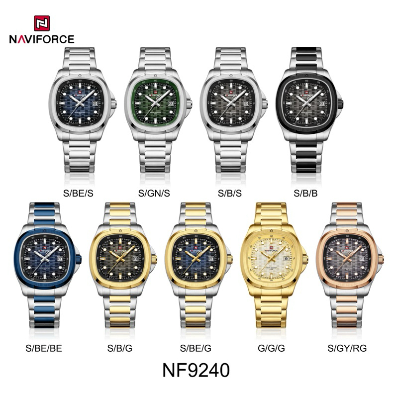 นาฬิกาข้อมือผู้ชาย Naviforce NF9240 กันน้ำ ของแท้100% ประกันศูนย์ไทย 1 ปี