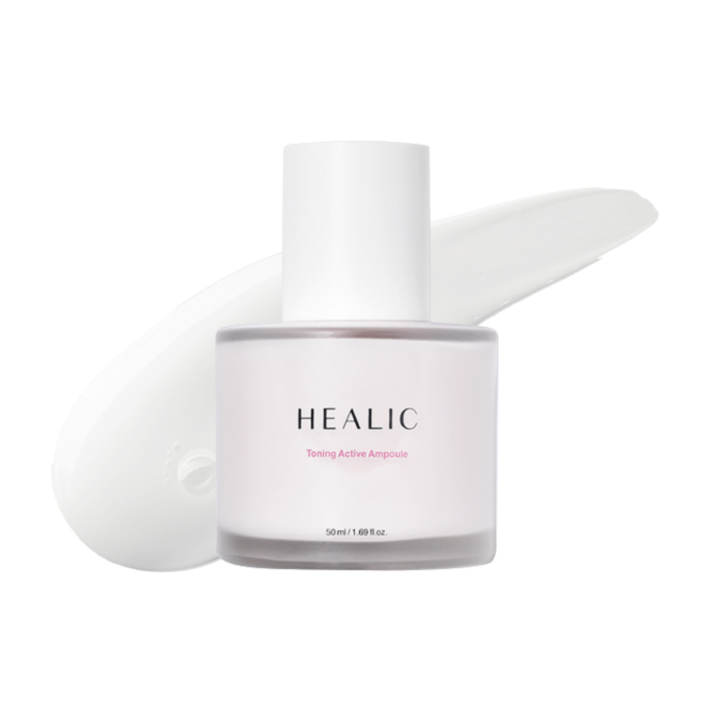 HEALIC Toning Active Ampoule แอมพูลบำรุงผิว กระจ่างใส ชุ่มชื้น ลดเลือนจุดด่างดำ อ่อนโยนต่อผิวแพ้ง่าย