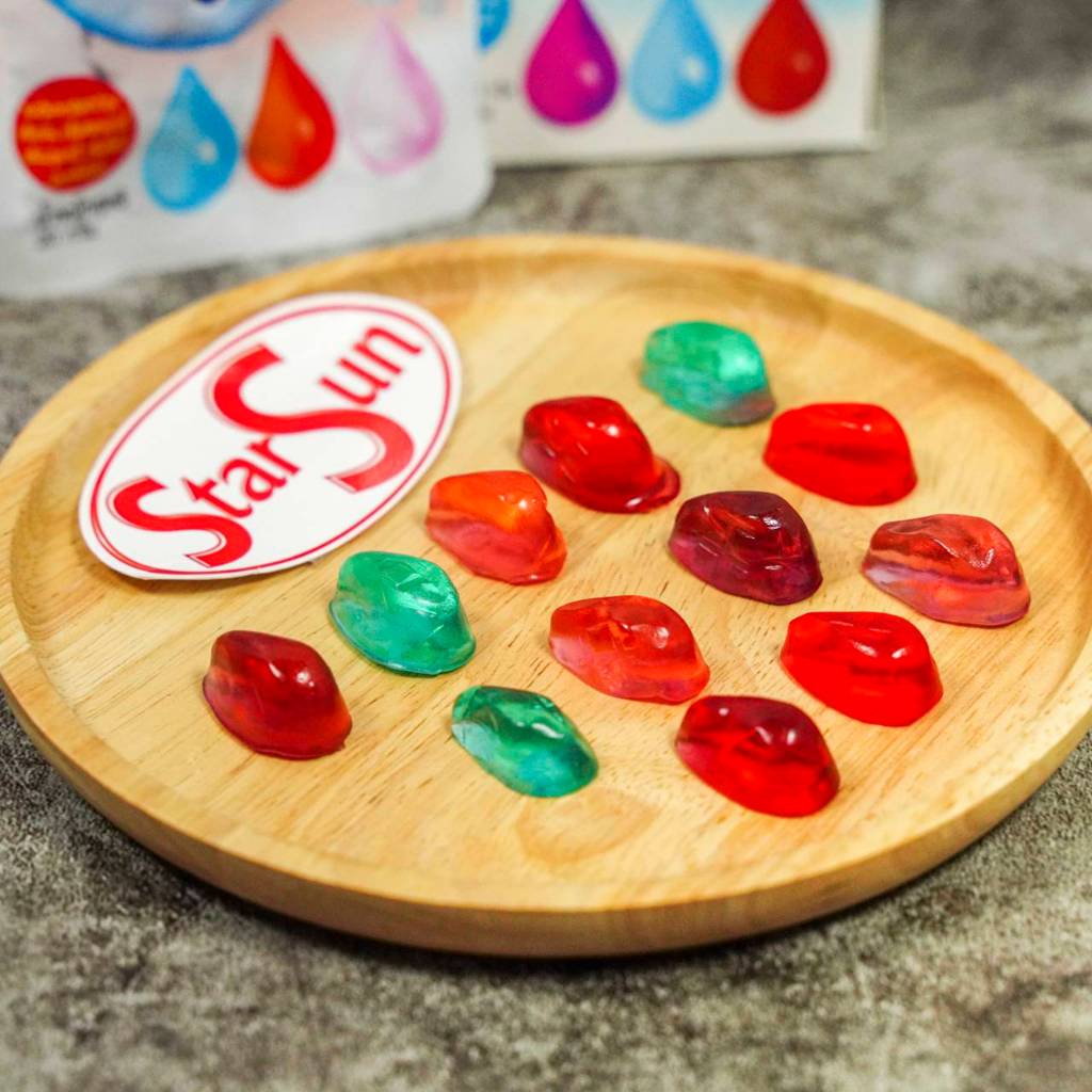 Water jelly  ( เยลลี่หยดน้ำ เบบี้ครอป ) 1 กล่อง 12 ซอง รวม 5 รสชาติ