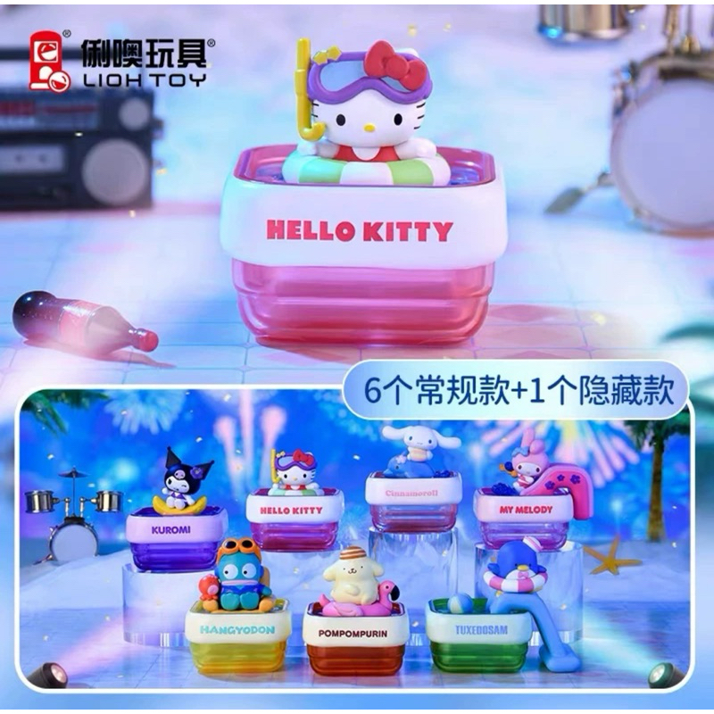 (พร้อมส่ง)[แยกตัว]กล่องสุ่มSanrio Pool Party