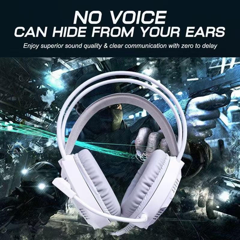 หูฟังพร้อมไมโครโฟน OKER G225 PRO GAMING HEADSET 3.5+USB หูฟัง คอมพิวเตอร์ Stereo