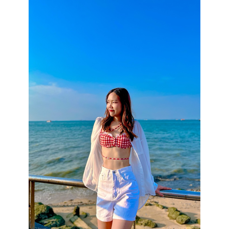 เสื้อสก็อตสีแดง Pitcha Brand