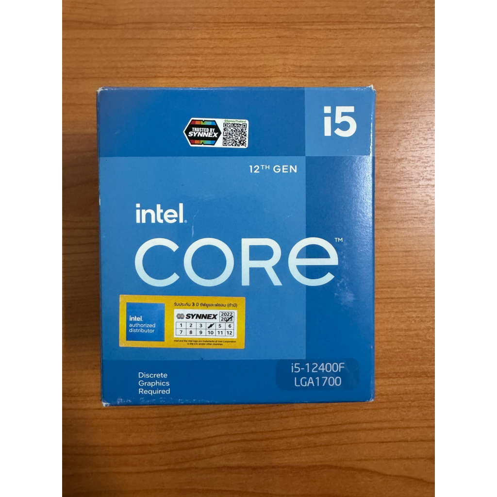 INTEL CORE I5-12400F 2.5 GHz [มือสอง]