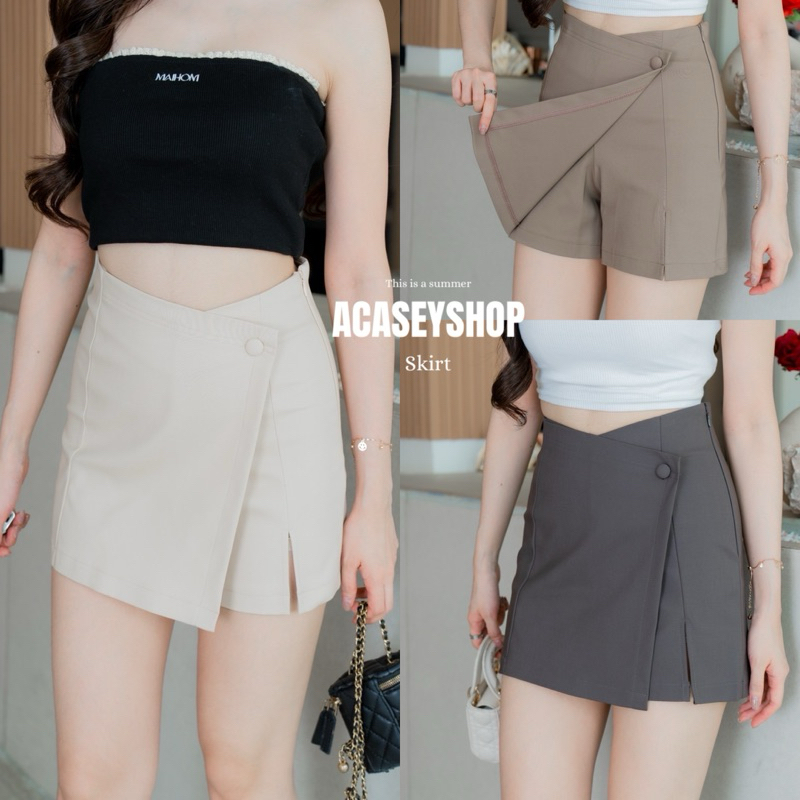 Acasey กระโปรงกางเกง ผ่าหน้าทรงสวย รุ่น Cosmos Skirt