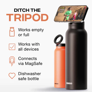 ขวดน้ำอัจฉริยะ Ringo Bottle with Magnetic Phone Mount Lid 710ml