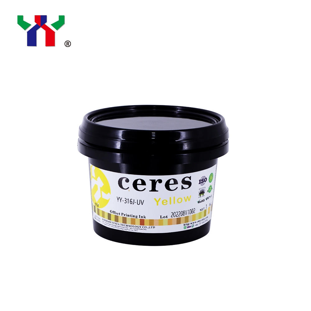 หมึกพิมพ์ออฟเซ็ท (UV) สีเหลือง Ceres YY-316 UV offset Ink