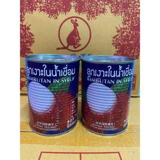 ลูกเงาะในน้ำเชื่อม จิงโจ้ แพ็ก3 กระป๋อง ราคาส่ง พร้อมส่ง