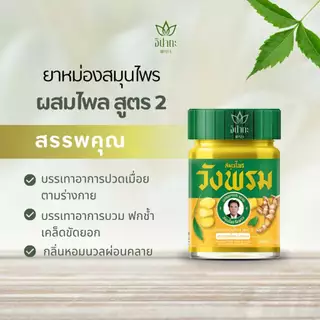 ยาหม่องผสมไพล สูตร 2 <ขวดแก้ว> ขนาด 20 กรัม, 50กรัม