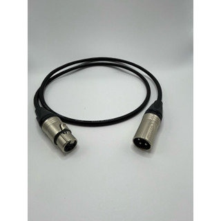 สายไมค์XLRผู้/เมียทำจากสายชีลสเตอริโอของcanareรุ่นL-2T2Sหัวข…