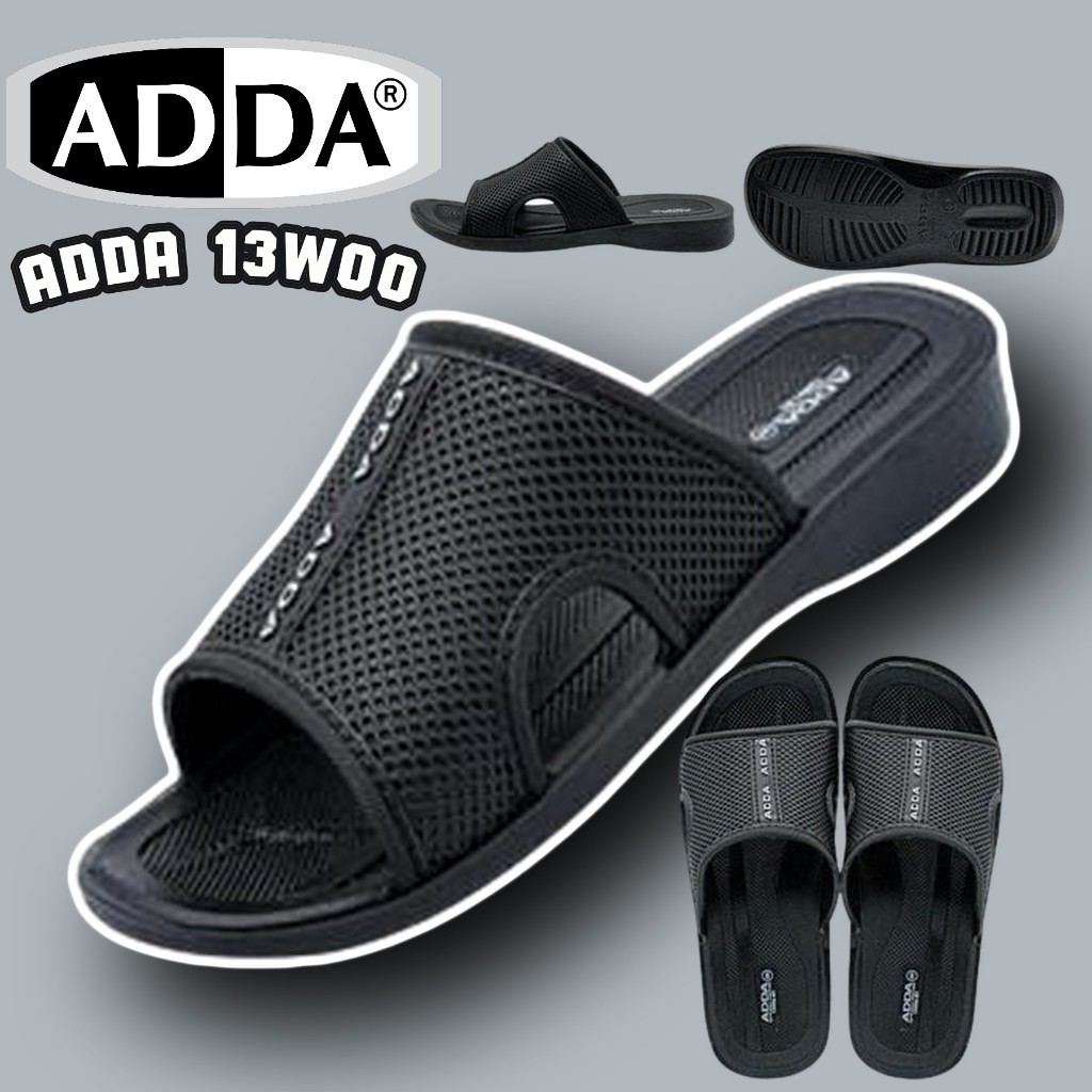 ADDA 13W00 ขนาด(7-11) รองเท้าแตะสวมผู้ชายไม่กลัวฝนไม่กลัวน้ำ