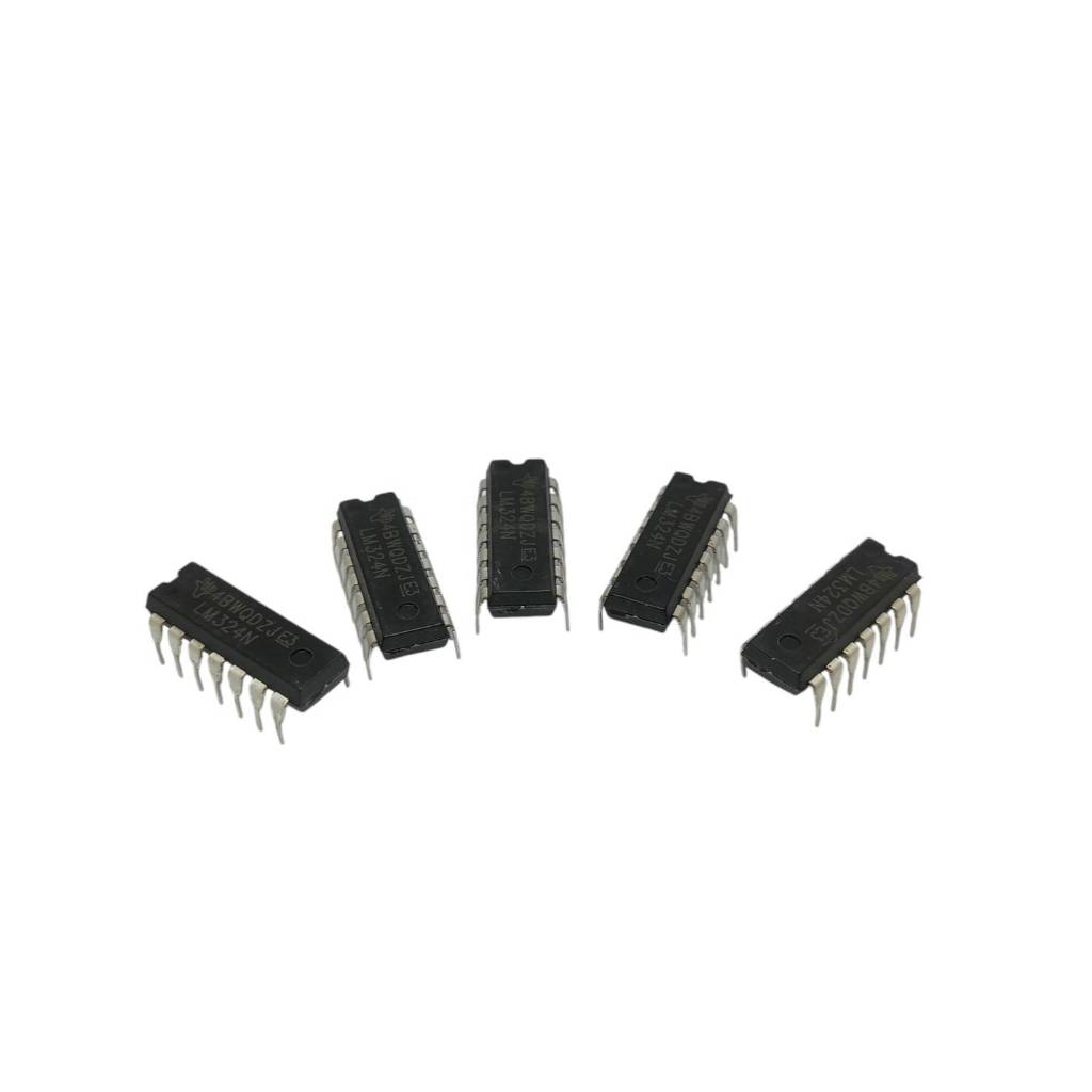 5ชิ้น ไอซี LM324 LM324N Quad Operation Amplifier