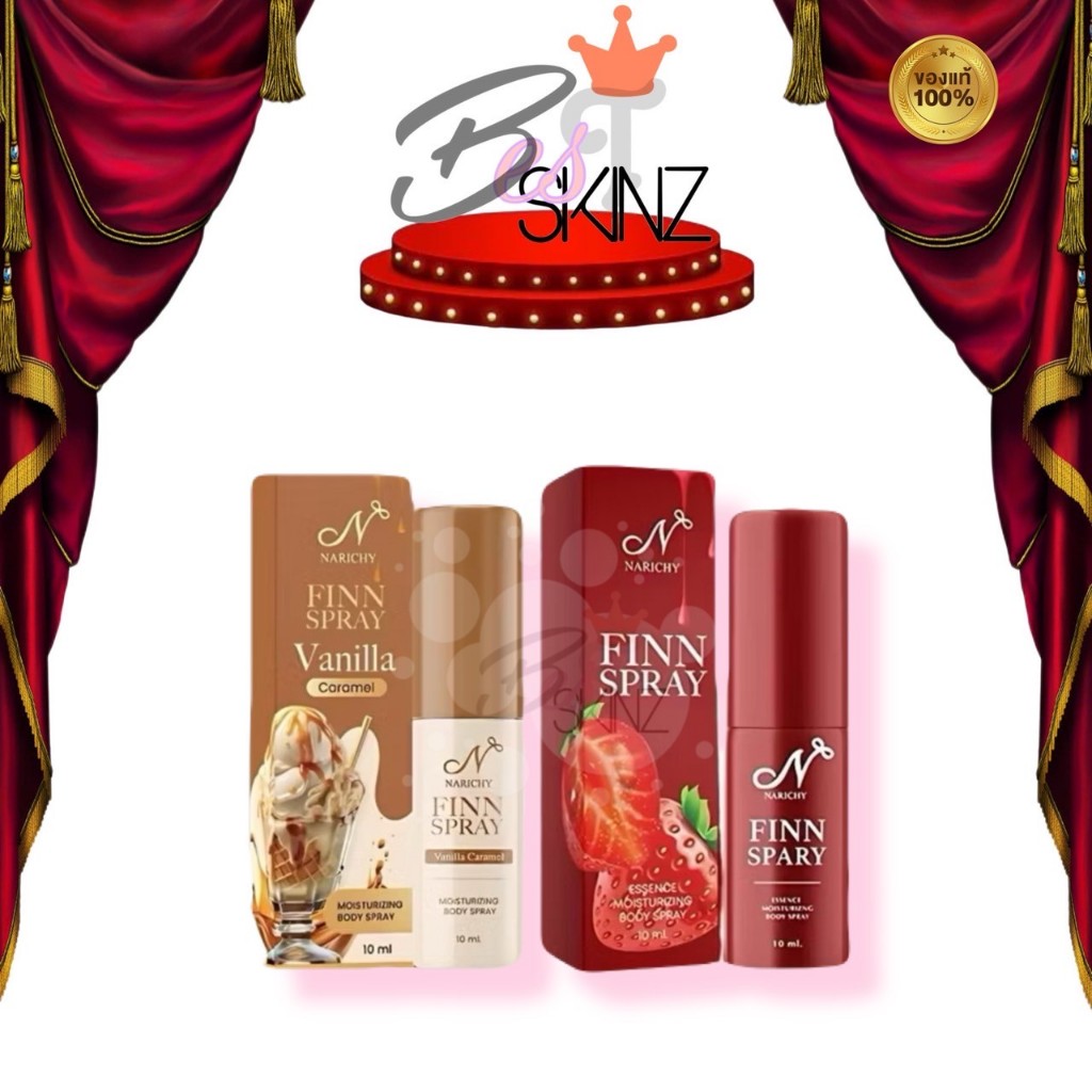 Narichy Finn Spray สเปรย์ฉีดน้องสาว นาริชชี่ ฟิน กลิ่นและรสชาติสตอเบอรี่ สูตรอ่อนโยน ลดกลิ่น ลดแบคที
