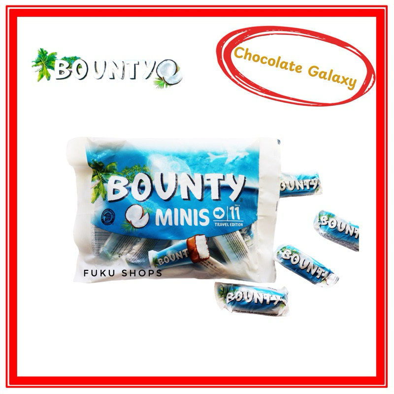 Bounty เบาวน์ตี้ ช็อคโกแลตสอดไส้มะพร้าว 333g มี 11ชิ้น