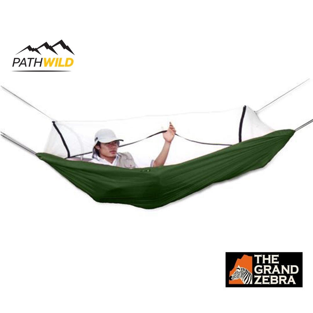 GRAND ZEBRA COCOON HAMMOCK เปลมุ้งสำหรับ 1 คน ใช้สำหรับผูกนอน หรือนั่งเล่น ไม่อึดอัด พลิกตัวสบาย สะดวกพกพาเวลาเดินทาง