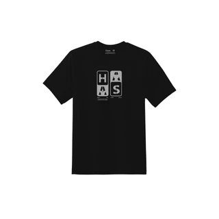 haas รุ่นใหม่ เสื้อยืดคอกลม Unisex ชาย หญิง ไม่ยืด ไม่ย้วย SBSK2745
