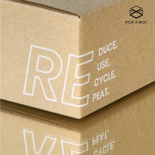 กล่อง ECO BOX (Size CD) - 20 ใบ : กล่องพัสดุรักษ์โลกผลิตจากเยื่อไม้รีไซเคิล PICK A BOX